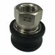 Đầu cái khớp nối nhanh 1/4, làm bằng inox, ren trong 13mm có cao su bảo vệ