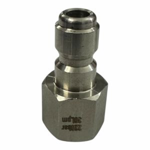 Đầu đực inox khớp nối nhanh 1/4, ren trong 13mm