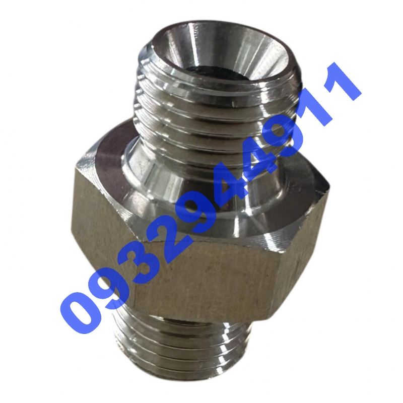 Đầu Nối Inox 2 Ren Ngoài 13-13 Côn lõm
