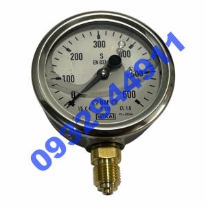 Đồng Hồ Áp Suất Wika 0-600 Bar 63mm 1/4"